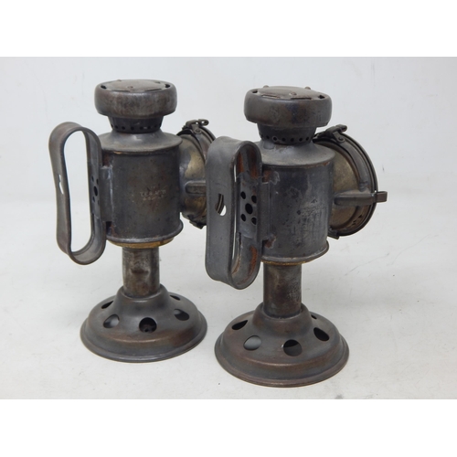 399 - WWII: A Pair of WWII Blackout/Siege Lamps