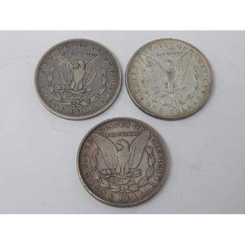 94 - Three 19th Century Silver Dollars 1881. 1887, 1890