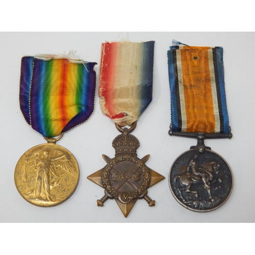 WWI Trio of Medals Awarded & Named to: 103008 DVR. F. E. SNELL. R.F.A