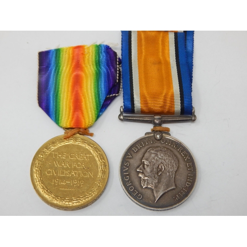 10 - WWI Pair of Medals Awarded & Edge Named to: 214230 PNR. M. W. ROKINS: R.A