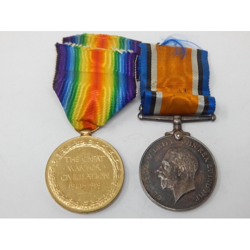 15 - WWI Pair of Medals Awarded & Edge Named to: P.S-8555 PTE T. N. REAH. ROYAL FUSILIERS