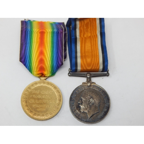 19 - WWI Pair of Medals Awarded & Edge Named to: 222830 GNR. W. PICKERALL. ROYAL ARTILLERY