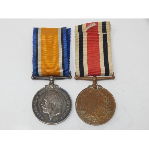 28 - WWI Medal Awarded & Edge Named to: F.30516 W. E. JONES. A.C.1. ROYAL NAVAL AIR SERVICES Together wit... 