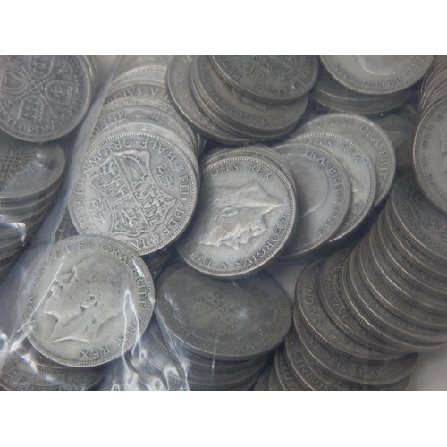 100 - A Large Quantity of pre-1947 Silver Coinage Including Half Crowns, Florins, Shillings & Sixpences: W... 