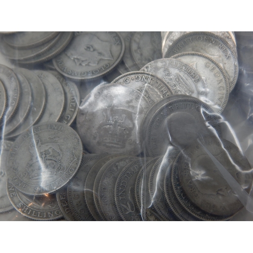 100 - A Large Quantity of pre-1947 Silver Coinage Including Half Crowns, Florins, Shillings & Sixpences: W... 