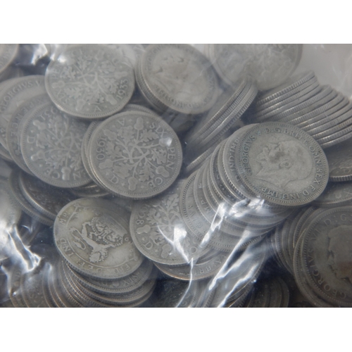 100 - A Large Quantity of pre-1947 Silver Coinage Including Half Crowns, Florins, Shillings & Sixpences: W... 