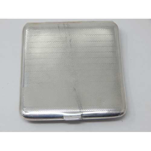 113 - Silver Cigarette Case: Hallmarked Birmingham 1933 by John Henry Wynn