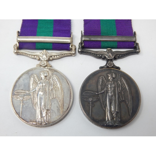 51 - WWII General Service Medals: 21059570. SIGNALMAN. E. R. CUTTS. ROYAL SIGNALS (WITH MALAYA BAR), 2231... 
