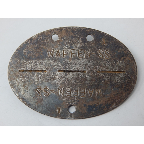 302 - WWII German WAFFEN SS Identity Disc. 67.PZ.PI.KP/SS.PZ.RGT.5