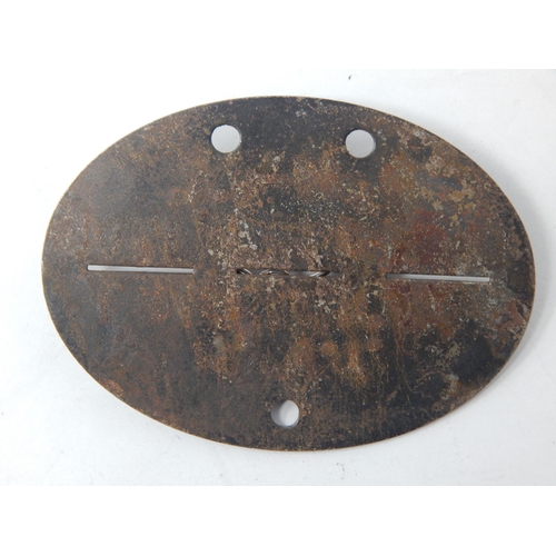 308 - WWII German WAFFEN SS Identity Disc. SS-V.T.1.K(E) SS.D.1705