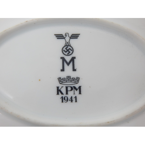 331 - WWII German Kriegsmarine Large Serving Plate: KPM 1941