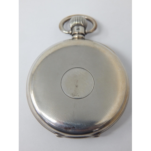 117 - Gentleman's Silver Pocket Watch: Hallmarked Birmingham 1927, James Wadsworth, Manchester. Working wh... 