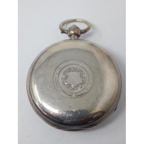 118 - Gentleman's Silver Pocket Watch: Hallmarked Birmingham 1929, Kay's, Worcester.