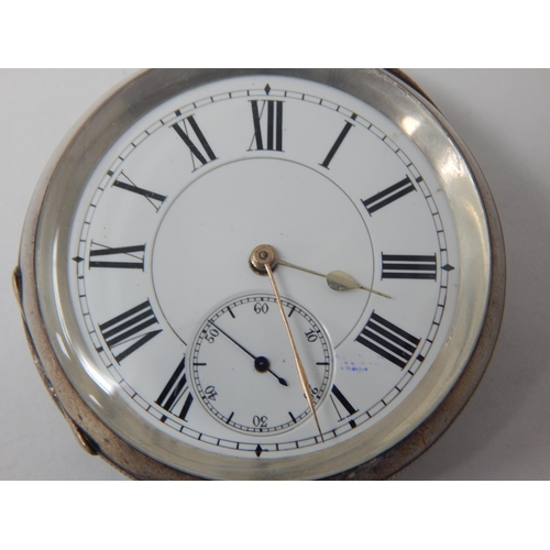 120 - Gentleman's Silver Pocket Watch: 935 Standard Silver Case. Working when catalogued