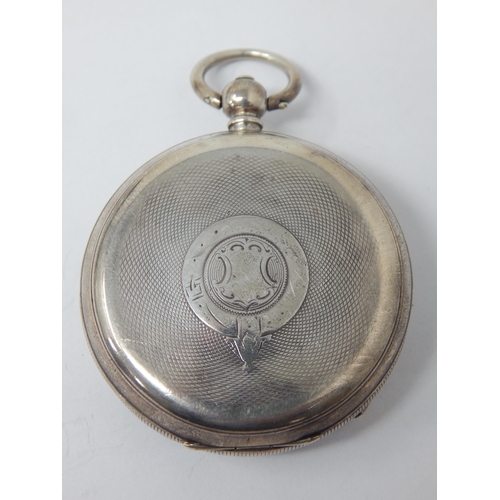 120 - Gentleman's Silver Pocket Watch: 935 Standard Silver Case. Working when catalogued