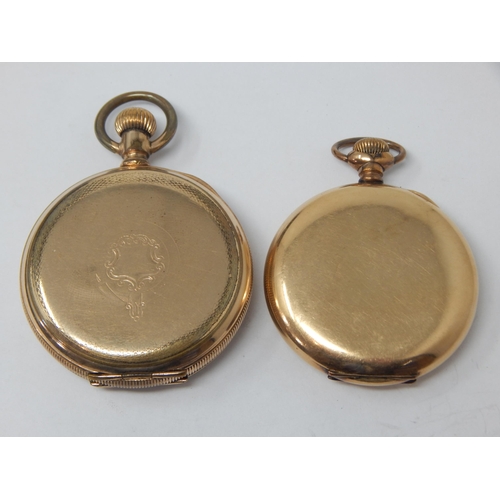 123 - Gentleman's Gold Filled Pocket Watches by Thomas Russell & Son, Liverpool & Elgin. Working when cata... 