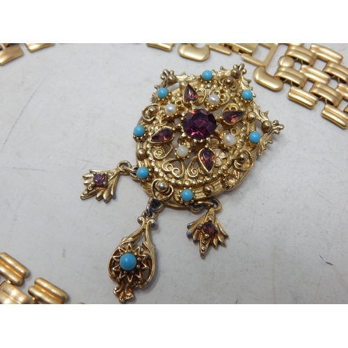 246 - A Collection of Vintage Jewellery Sets Including an Enamelled Suite Comprising Necklace & Bracelet &... 