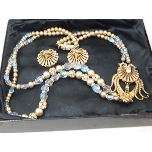 246 - A Collection of Vintage Jewellery Sets Including an Enamelled Suite Comprising Necklace & Bracelet &... 