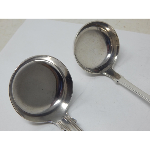 138 - 2 x Victorian Silver Sauce Ladles: Both Hallmarked London 1861: Weight 96g