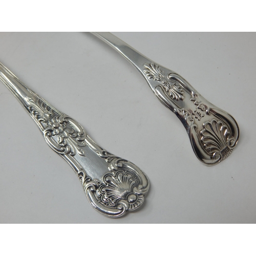 139 - 2 x Victorian Scottish Silver Sauce Ladles: Hallmarked Edinburgh 1839 & Glasgow 1853: Weight 78g