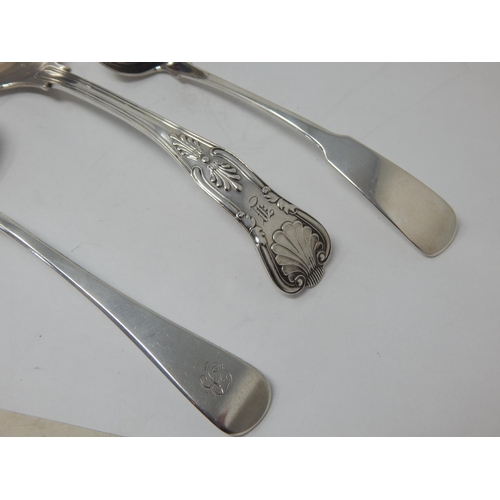 140 - 3 x Silver Sauce Ladles: Hallmarked Glasgow 1819, London 1836 & Sheffield 1904: Weight 188g