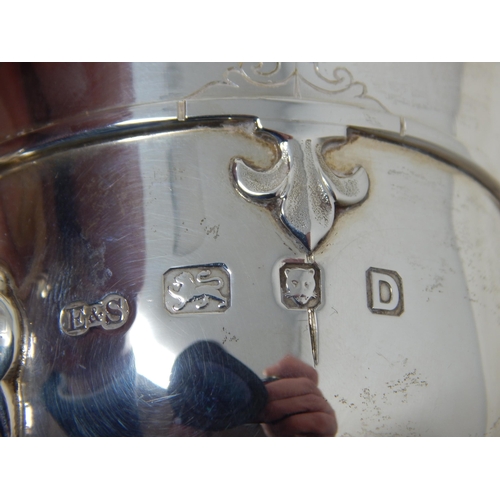 147 - A Four Piece Silver Tea Service, Comprising Teapot, Hot Water Jug, Lidded Sugar Bowl & Milk Jug: Hal... 