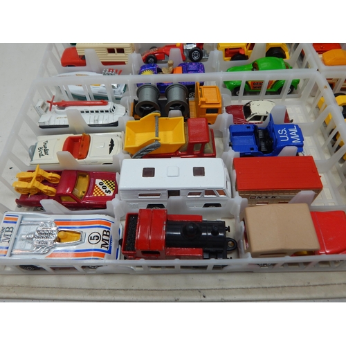 337 - A Matchbox Carry Case containing four trays of model vehicles (48)