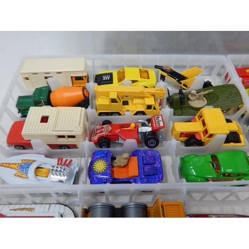 337 - A Matchbox Carry Case containing four trays of model vehicles (48)