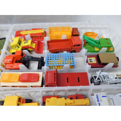 337 - A Matchbox Carry Case containing four trays of model vehicles (48)