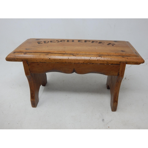 341 - 19th Century Small Fruitwood Stool 