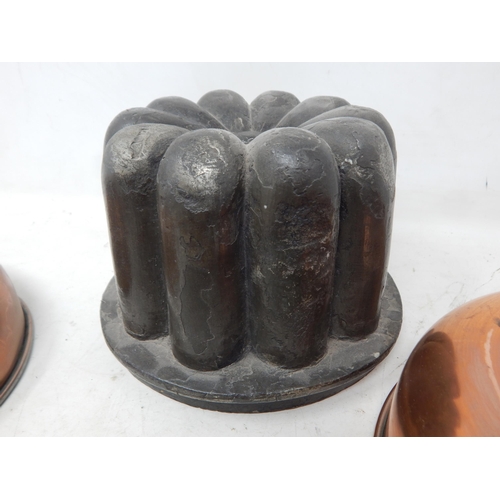 345 - Heavy Cast Metal Mould together with Various Other Moulds (6)