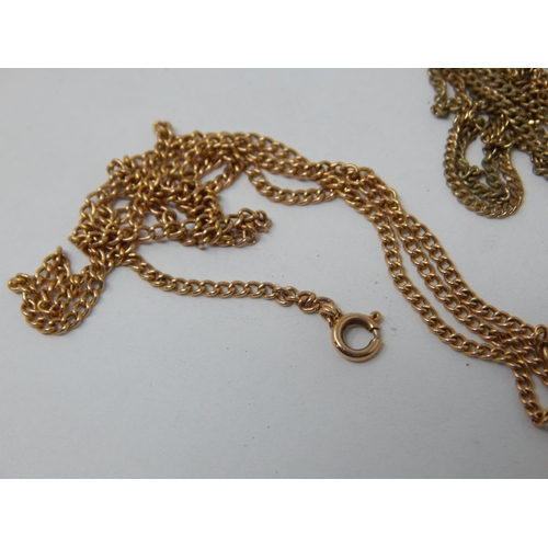 247 - 9ct Gold Crucifix & Chain 5.9g together with a small quantity of yellow metal jewellery etc