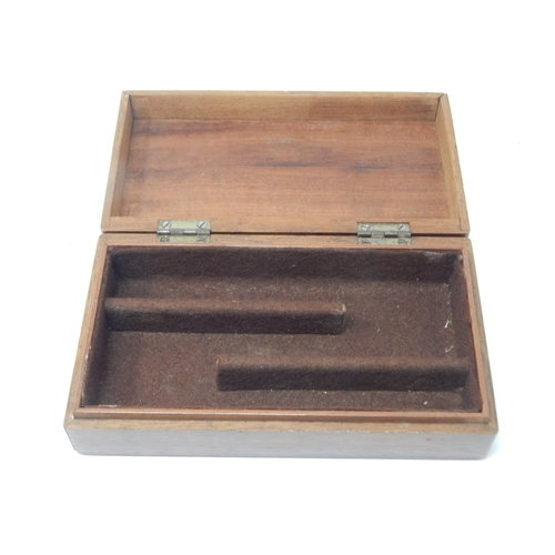 360 - WWII Home Guard Wooden Box with Presentation Plaque 