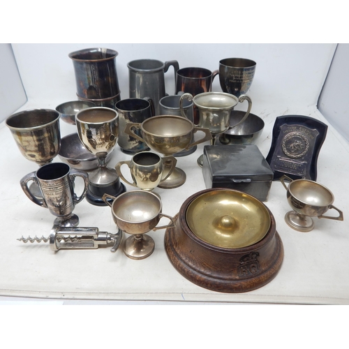 20 Items of Home Guard & Military related Items Including Trophies, Boxes etc