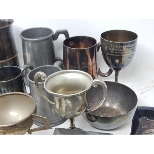 373 - 20 Items of Home Guard & Military related Items Including Trophies, Boxes etc