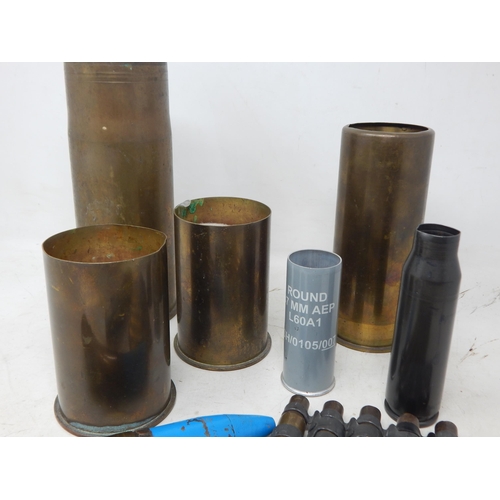 375 - A Quantity of Military Shell Cases etc