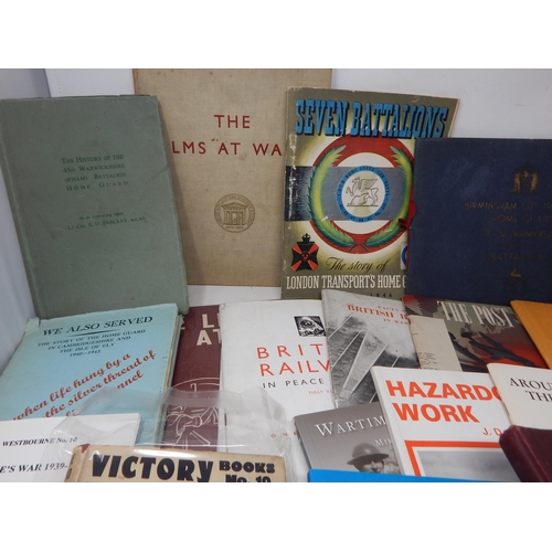 381A - Large Quantity of WWII Books Including Home Guard etc