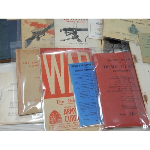 381F - Large Quantity of WWII Training Manuals & Home Guard Related Ephemera