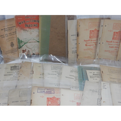 381H - Large Quantity of WWII Training Manuals & Home Guard Related Ephemera