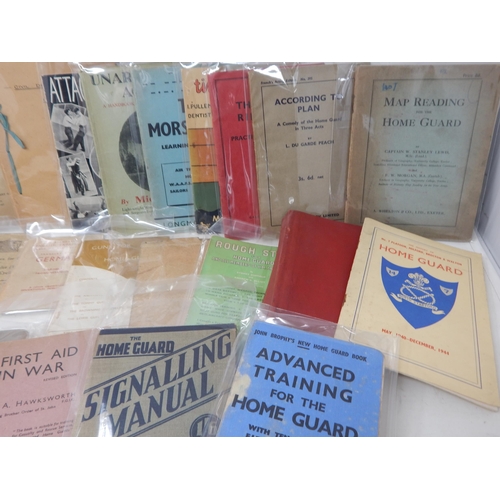 381I - Large Quantity of WWII Training Manuals & Home Guard Related Ephemera