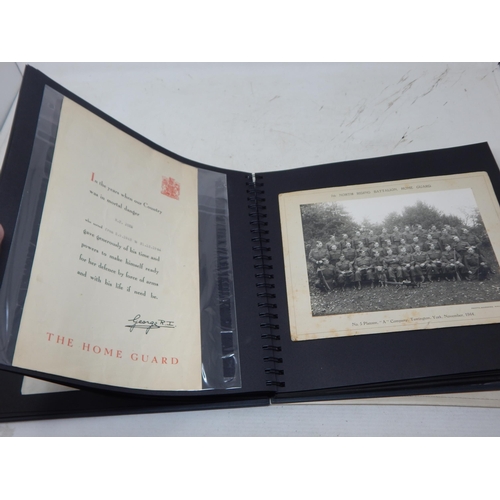 381K - A Folder Containing a Quantity of Home Guard Related Ephemera