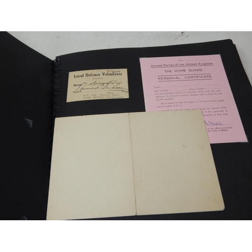 381K - A Folder Containing a Quantity of Home Guard Related Ephemera