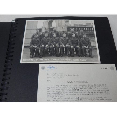 381K - A Folder Containing a Quantity of Home Guard Related Ephemera