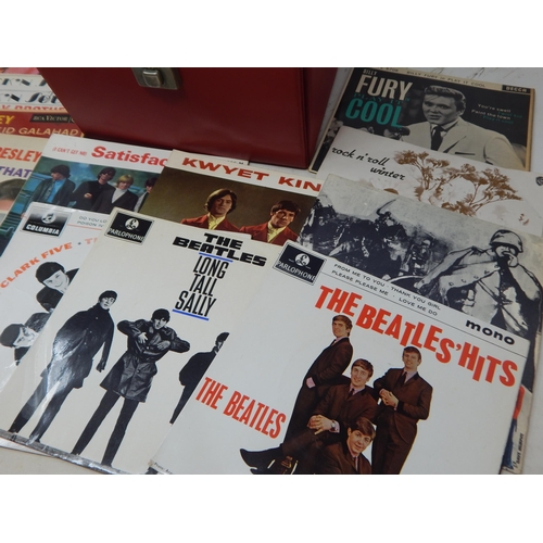 331 - A Quantity of Mainly 1960's Single Records Including: The Beatles, Donovan, Kinks, The Dave Clark Fi... 