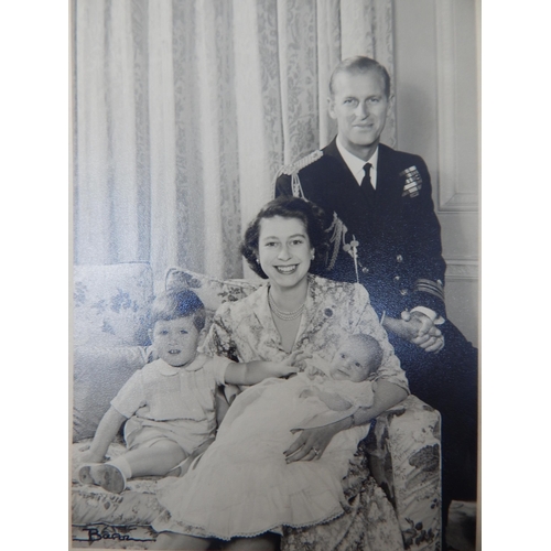 348 - Signed Photograph of Princess Elizabeth (Later Queen Elizabeth II) & Philip, dated 1951. Photograph ... 