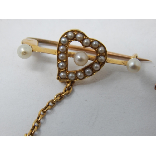 250 - Unmarked Gold Cloak Brooch: Weight 4.3g