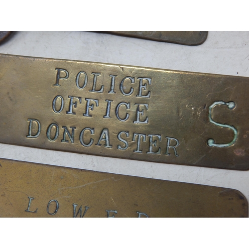 413 - 19th Century Keys with Brass Tags for Lower Cell Gates, Police Office Doncaster & Guildhall Side Doo... 