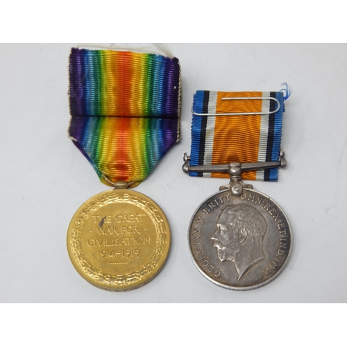 77 - WWI Pair of Medals Awarded & Edge Named to: 196531 DVR. F. M. BARNETT, ROYAL ARTILLERY