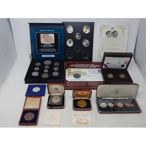 71 - 1953 QEII Coronation Coin & Stamp Set, Queen Mother Coin Cover, QE11 First Decimal Issue, The Nelson... 