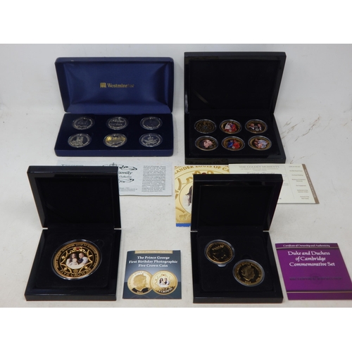 74 - The Royal Family Commemorative Coin Collection, The Golden Moments of Prince William & Catherine Col... 